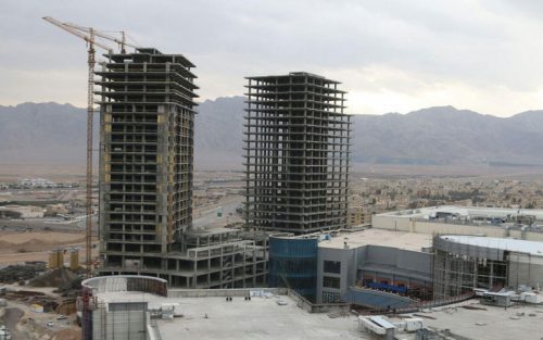ساخت سازه اسکلت بتنی برج ۲۷ طبقه اداری پروژه مرکز مبادلات مجموعه سیتی سنتر اصفهان